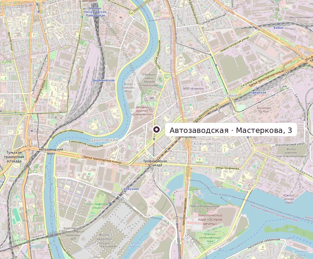 Наш магазин на карте Москвы: улица Мастеркова, 3
